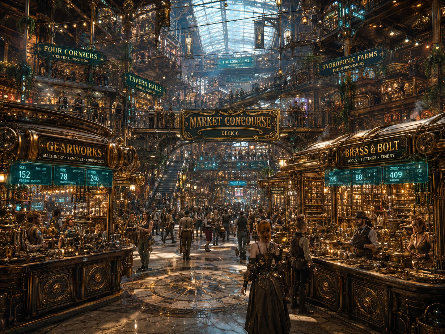 Drifter Interiors & Decks — Concept Art #1 — Drifter Interiors & Decks