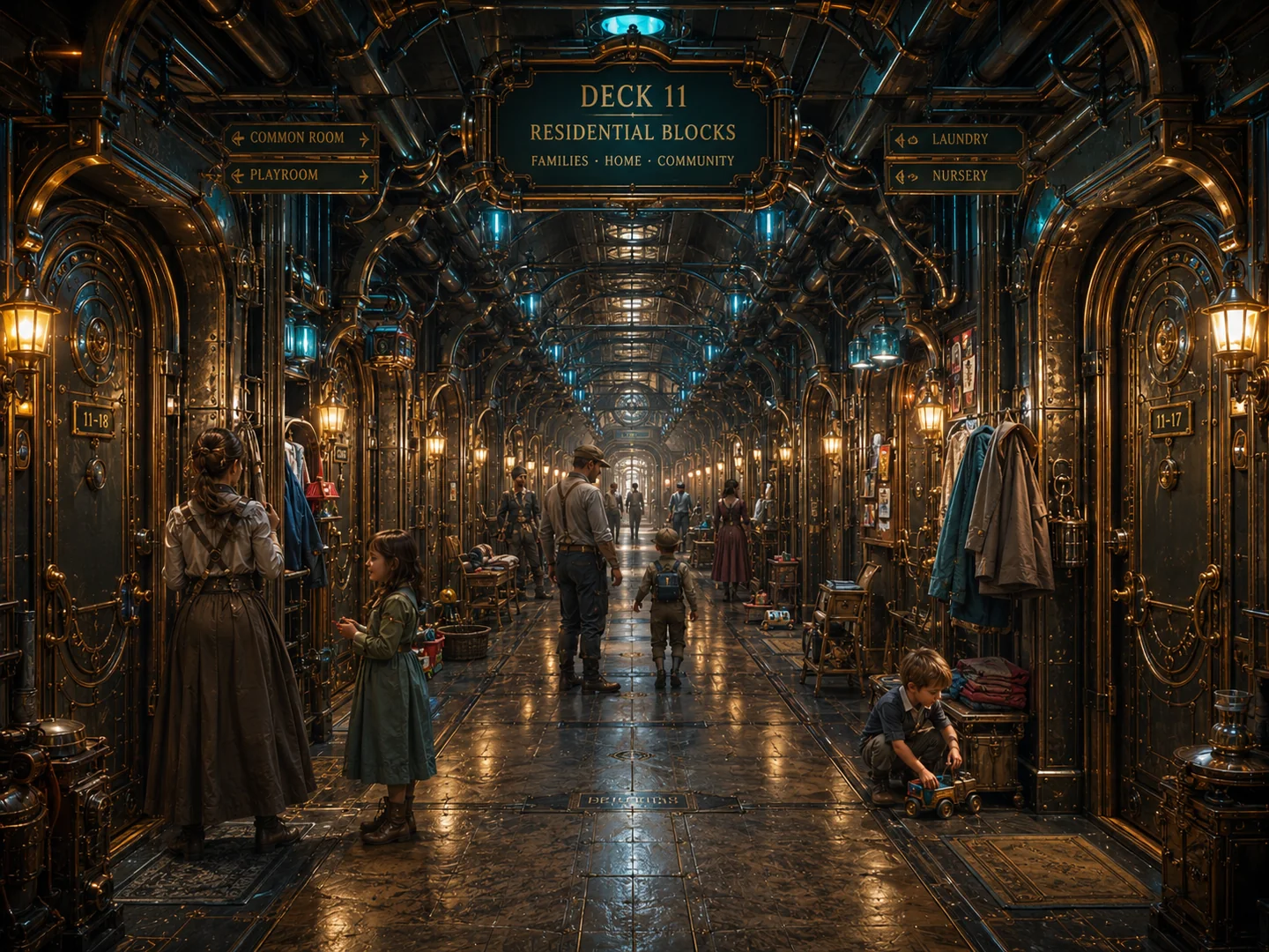 Drifter Interiors & Decks — Concept Art #7 — Drifter Interiors & Decks
