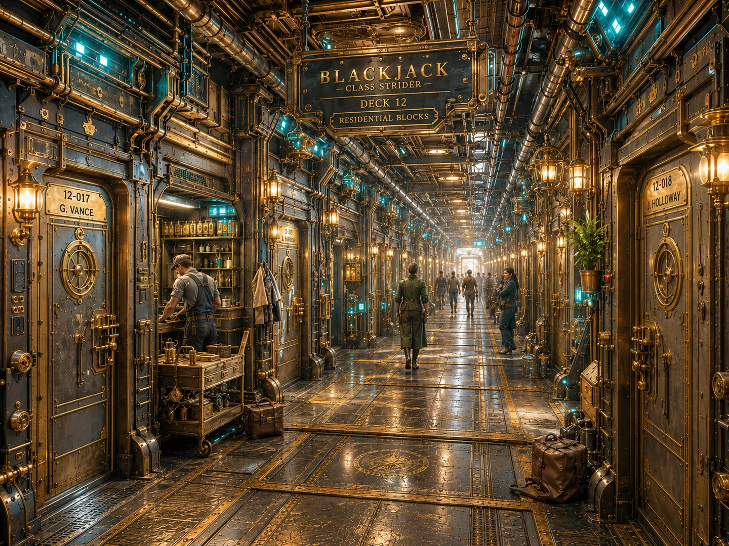Drifter Interiors & Decks — Concept Art #14 — Drifter Interiors & Decks