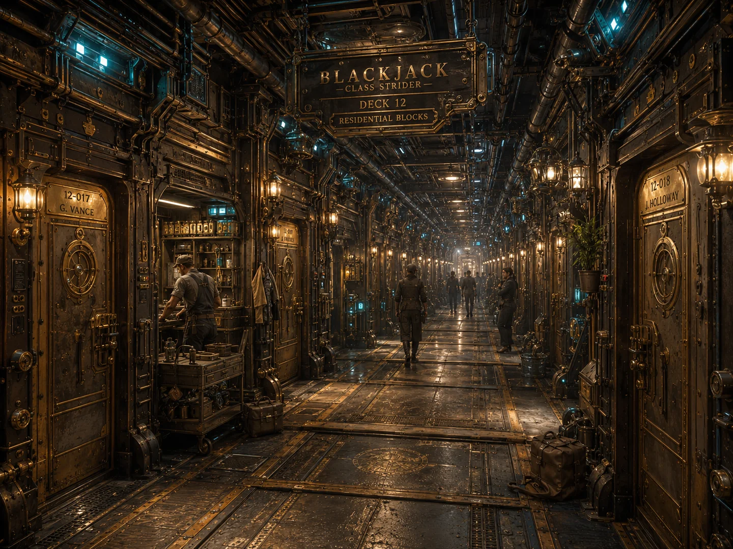 Drifter Interiors & Decks — Concept Art #15 — Drifter Interiors & Decks