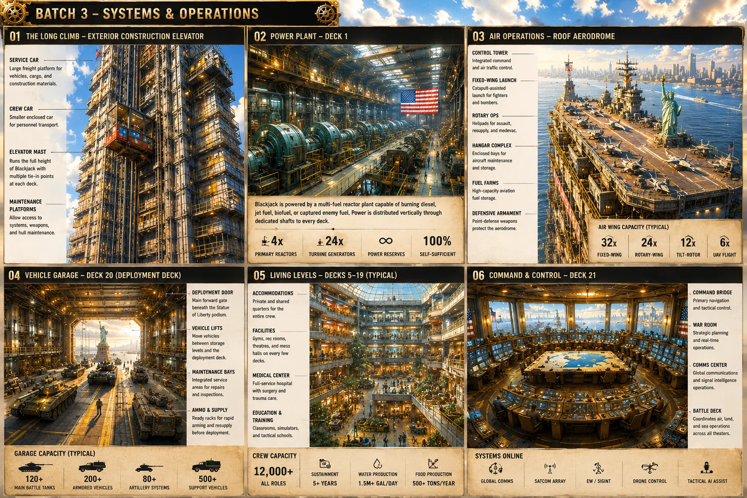 Drifter Interiors & Decks — Concept Art #19 — Drifter Interiors & Decks