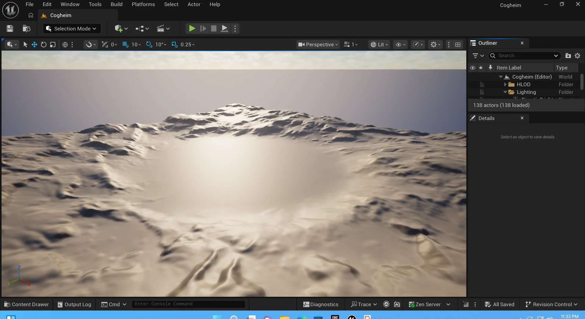 Cogheim Is Born Early Unreal Editor Terrain — Development History