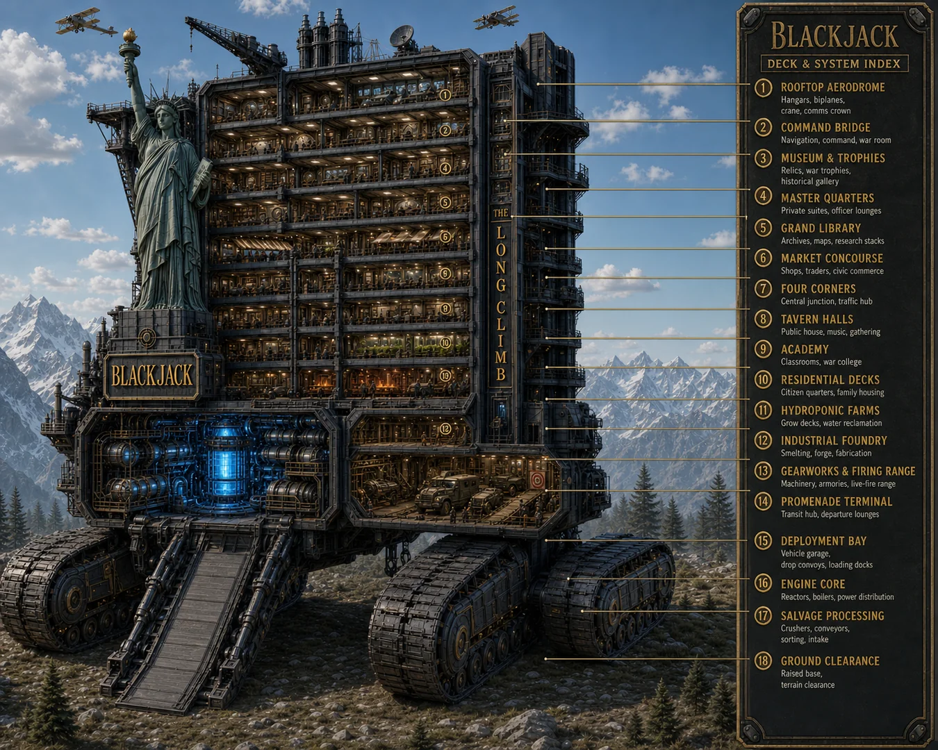 Blackjack — Deck & System Cutaway (Wide) — Blackjack